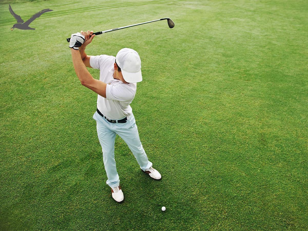 Golfeko baloia posizioaren gida klubaren arabera